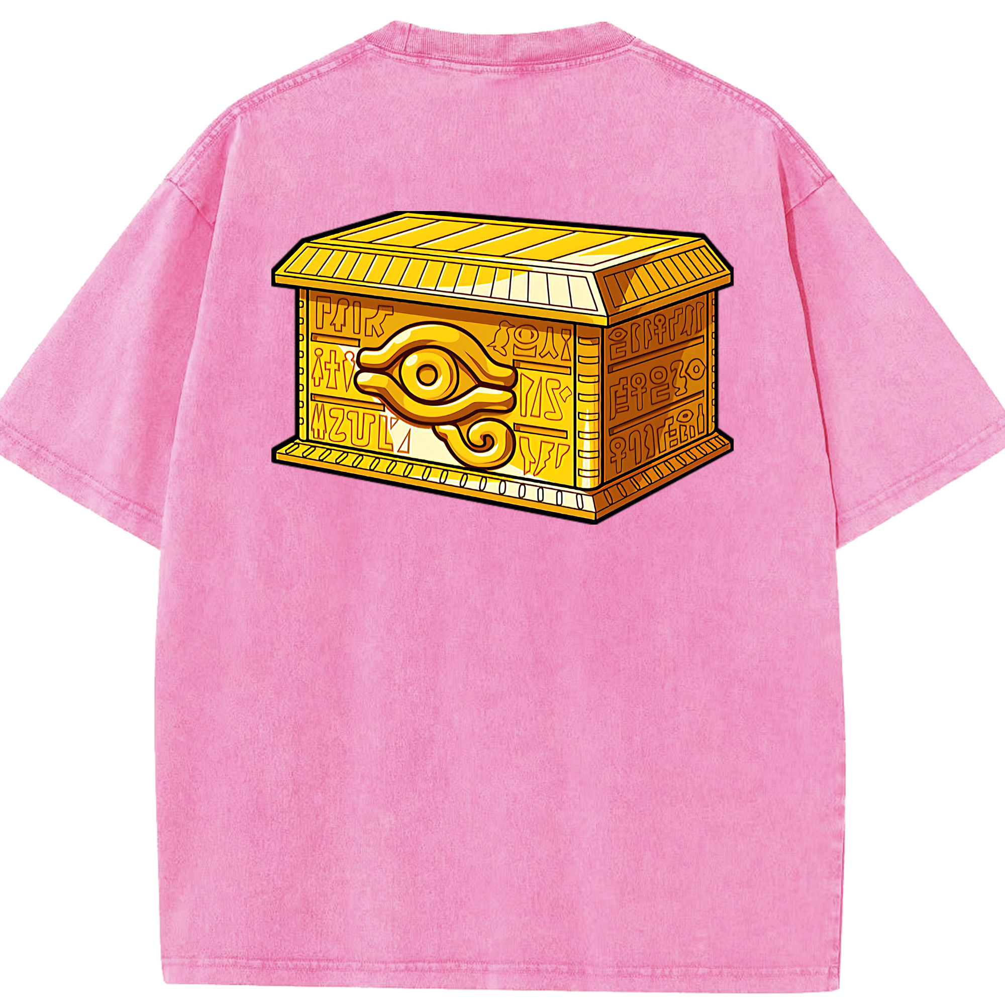 （画像用） 遊☆戯☆王 Yu-Gi-Oh! 綿100% ヴィンテージ風 半袖Tシャツ（背面プリント）